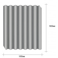 Безасбестовый шифер 5,8х1050х1600  мм