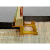 Латунний Z-подібний профіль для плитки ЛПЗ довжина 2,5 м