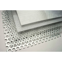Stainless steel sheet perforated