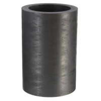 Graphite-containing refractory crucible