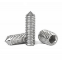 Винт нержавеющий DIN914 М2,5х4 устан A2 INB з коническим концом