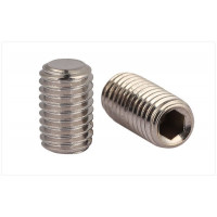 Stainless screw DIN913 М4х4 set A2 INB flat end