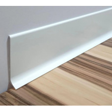 White aluminum skirting board BEST DEAL 3/60, height 60 mm, length 2.5 m